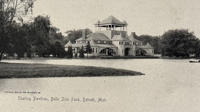 Belle Isle Skating Pavilion - Old Photo